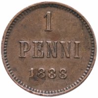 Купить Финляндия 1 пенни (penny) 1888