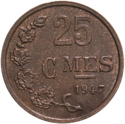 купить Люксембург 25 сантимов (centimes) 1947