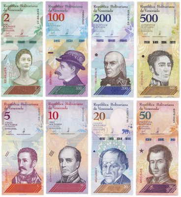 купить Венесуэла Набор банкнот 2018 (8 штук)