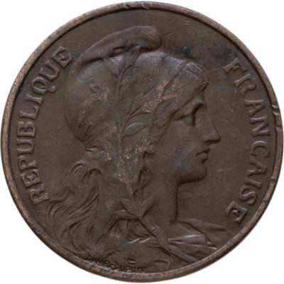 купить Франция 5 сантимов (centimes) 1917