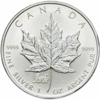 Купить Канада 5 долларов (dollars) 1998 "Кленовый лист"