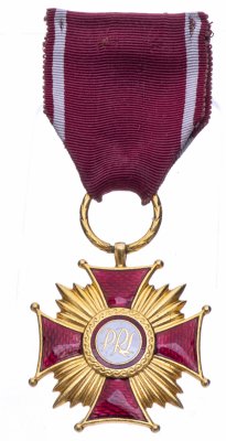 купить Польша Знак отличия золотой «Крест Заслуги» 1 степени