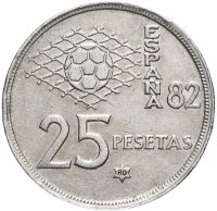 купить Испания 25 песет 1980