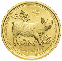 Купить Австралия 25 долларов (Dollars) 2019 - Год свиньи (Elizabeth II Year of the Pig)