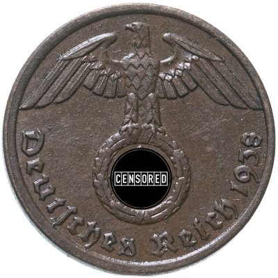 купить Германия (Третий рейх) 1 рейхспфенниг 1938, знак монетного двора "A" - Берлин