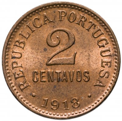 купить Португалия 2 сентаво (centavos) 1918