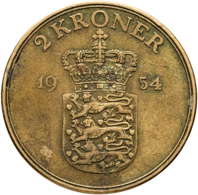 купить Дания 2 кроны 1954