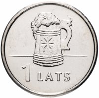 Купить Латвия 1 лат 2011 "Кружка"