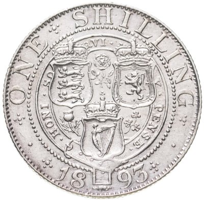 купить Великобритания 1 шиллинг (shilling) 1893