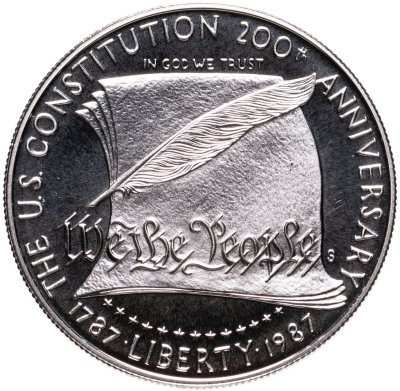 купить США 1 доллар 1987 год Proof "200 лет конституции"