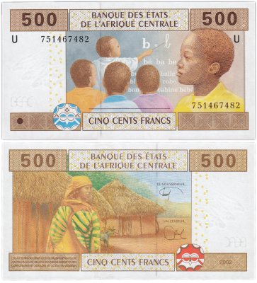 купить Камерун 500 франков 2002