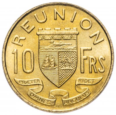 купить Реюньон (заморский регион Франции) 10 франков (francs) 1955