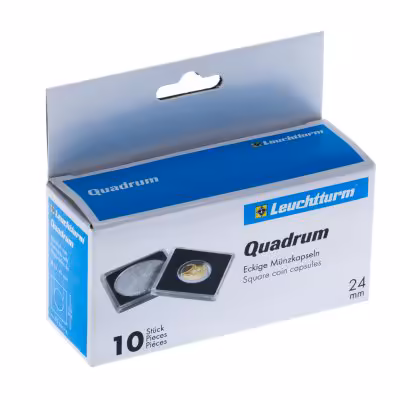 купить Капсула для монет Leuchtturm QUADRUM 24 мм (50х50 мм)