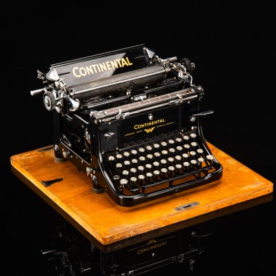 купить Машинка печатная "Continental", в оригинальном деревянном кофре, металл, дерево, фанера, шпон, Wanderer-Werke, Германия, 1928-1940 гг.
