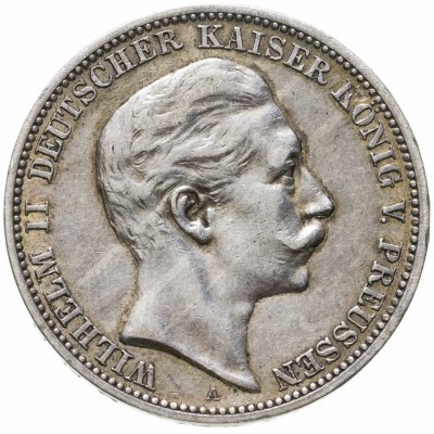 купить Германская Империя 3 марки (mark) 1909 A Пруссия