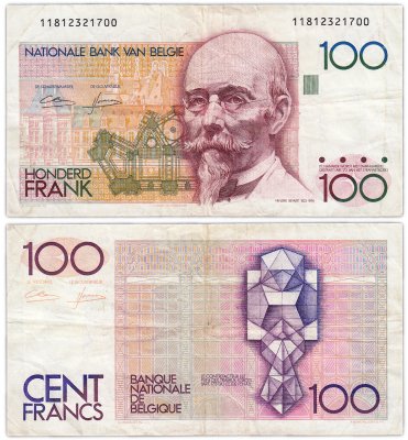купить Бельгия 100 франков 1982-1994 (Pick 142a(4))