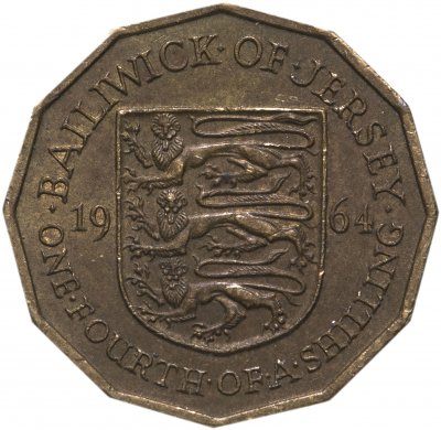 купить Джерси 1/4 шиллинга (shilling) 1964