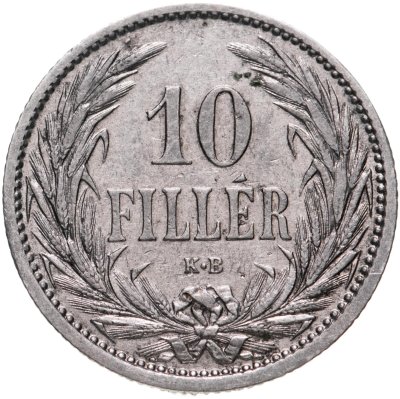 купить Венгрия 10 филлеров (filler) 1909