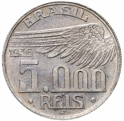 купить Бразилия 5000 реалов (рейс, reis) 1936