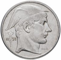 Купить Бельгия 50 франков (francs) 1948 - 1951 Надпись на голландском - 'BELGIE'