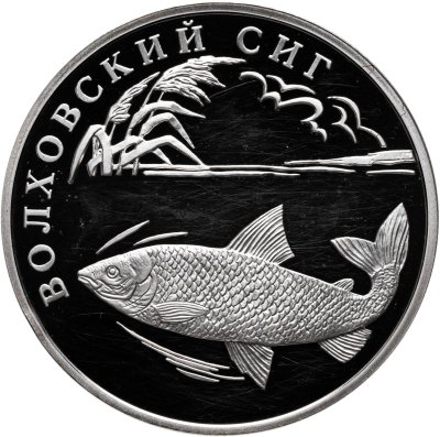купить 1 рубль 2005 СПМД Красная книга - Волховский сиг