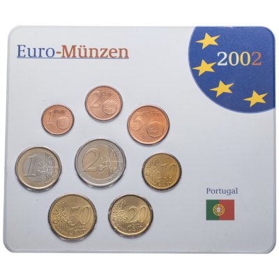 купить Португалия годовой набор монет евро (euro, euro cent) 2002