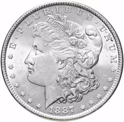 купить США 1 доллар (dollar) 1887 Доллар Моргана Без отметки монетного двора