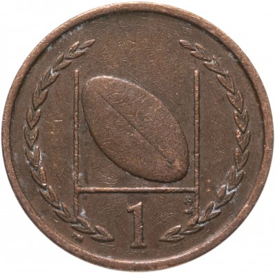 купить Остров Мэн 1 пенни (penny) 1998-1999 с трискелионами на аверсе, случайная дата