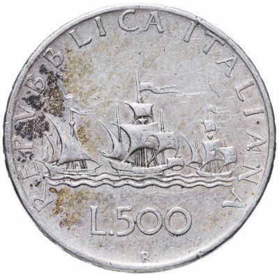 купить Италия 500 лир (lire) 1959