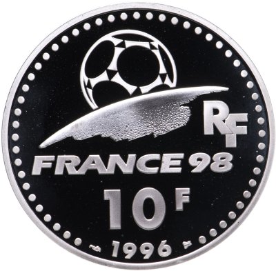 купить Франция 10 франков (francs) 1996 Чемпионат мира по футболу 1998 - Уругвай 1930, 1950