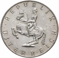 Купить Австрия 5 шиллингов (shillings) 1961