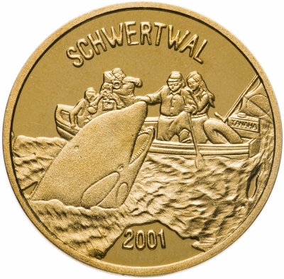 купить Северная Корея 20 вон 2001 год Косатка и рыбаки
