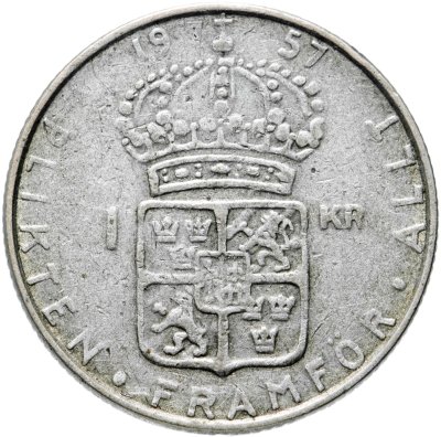 купить Швеция 1 крона (krona) 1957