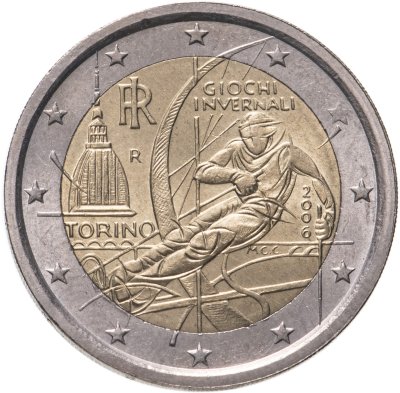 купить Италия 2 евро 2006 "XX зимние Олимпийские игры 2006 года в Турине"