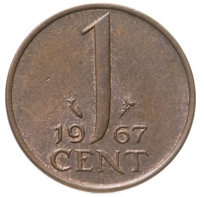 купить Нидерланды 1 цент 1967