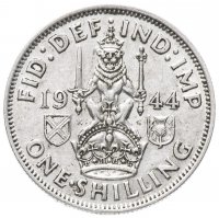 Купить Великобритания 1 шиллинг (shilling) 1944 Шотландский шиллинг - лев, сидящий на короне