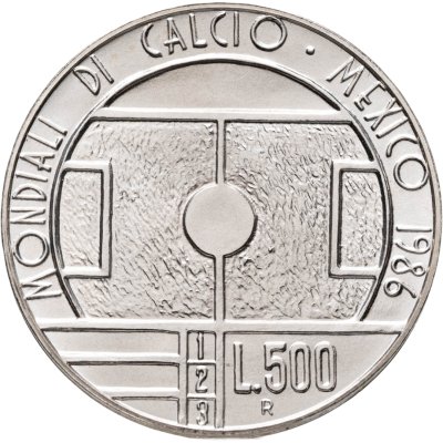 купить Сан-Марино 500 лир (lire) 1986 Чемпионат мира по футболу 1986