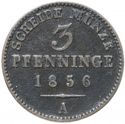 купить Германия, Пруссия 3 пфеннига 1856