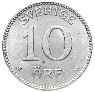 купить Швеция 10 эре (ore) 1918