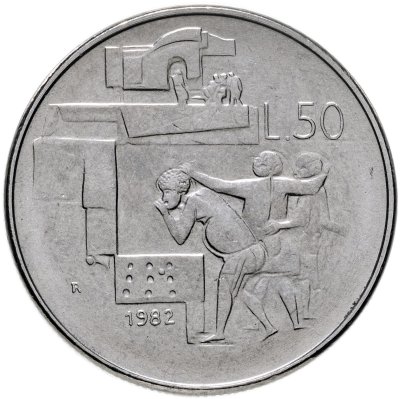купить Сан-Марино 50 лир 1982 "Социальные достижения"