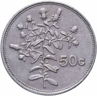 купить Мальта 50 центов (cents) 1986