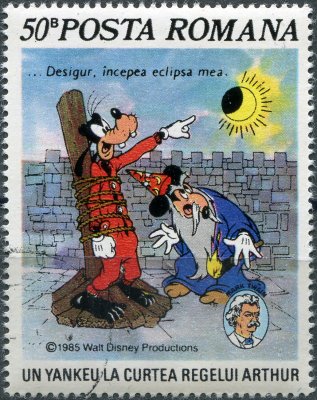 купить Румыния Почтовая марка 1985 "Хэнк предсказал затмение"