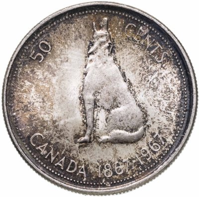 купить Канада 50 центов (cents) 1967 "100 лет Конфедерации Канады 1857-1957"