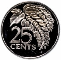 Купить Тринидад и Тобаго 25 центов (cents) 1975
