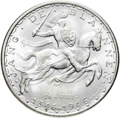 купить Люксембург 100 франков (francs) 1946 "600 лет со дня смерти Иоганна Люксембургского"
