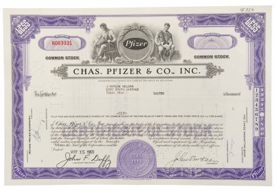 купить Акция США Chas Pfizer & Co.. Inc., 1959 г.