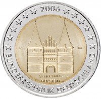 Купить Германия 2 евро 2006 F "Федеральные земли Германии: Шлезвиг-Гольштейн"