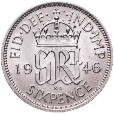 купить Великобритания 6 пенсов (pence) 1946