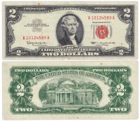 купить США 2 доллара 1963 (Pick 382a)