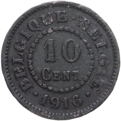 купить Бельгия 10 сантимов 1916